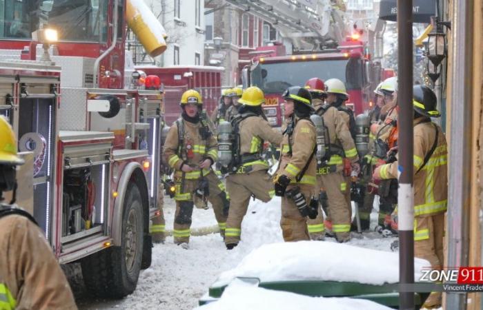 Major fire in Old Quebec