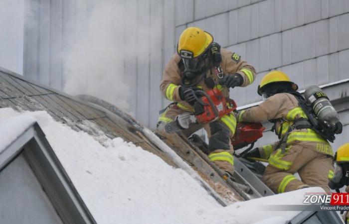 Major fire in Old Quebec