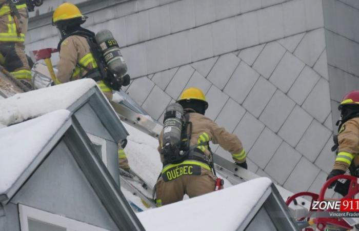 Major fire in Old Quebec