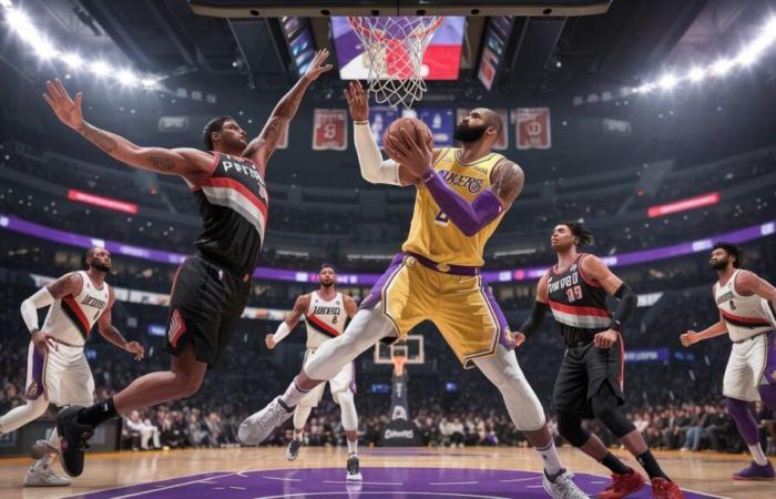 Lakers Triumph Against Trail Blazers in Epic NBA Match