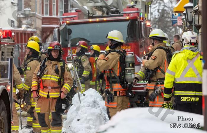 Major fire in Old Quebec