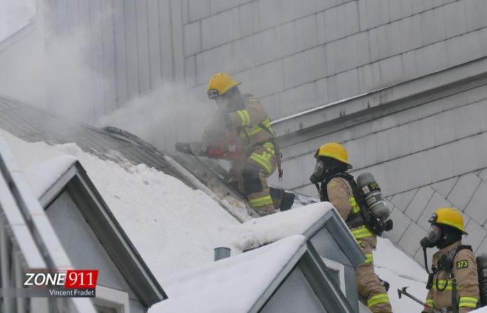 Major fire in Old Quebec