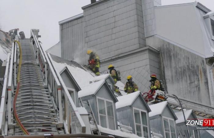 Major fire in Old Quebec