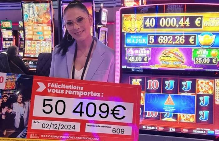 “Luck smiled on her”: she bets a few cents in a casino slot machine and wins a jackpot of more than 50,000 euros