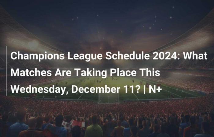 Champions League schedule 2024: Which games will take place this Wednesday, December 11th? | N+