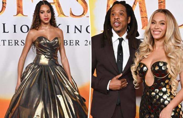 Beyoncé and Jay-Z hype up daughter Blue Ivy, 12, at ‘Mufasa’ premiere