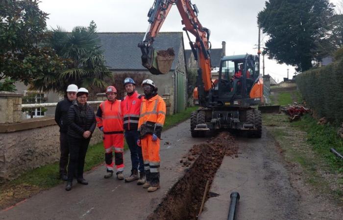 The renovated drinking water network in this Cotentin commune, traffic impacted