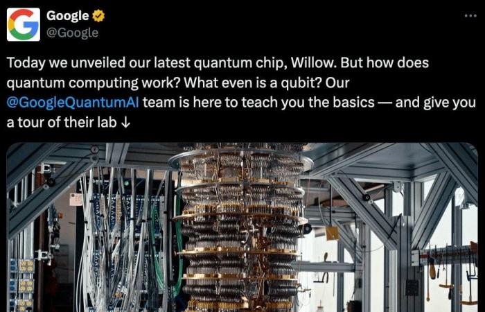 Bitcoin: Google challenges Satoshi Nakamoto’s creation with the Willow quantum chip