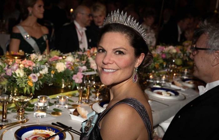 The banquet menu served to the Swedish royal family and Nobel laureates in photos