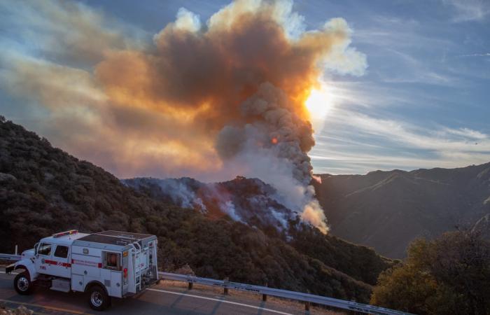 the impressive images of the megafire in Malibu, where thousands of residents were evacuated