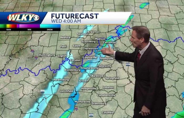 Colder temperatures and a couple of flurry chances