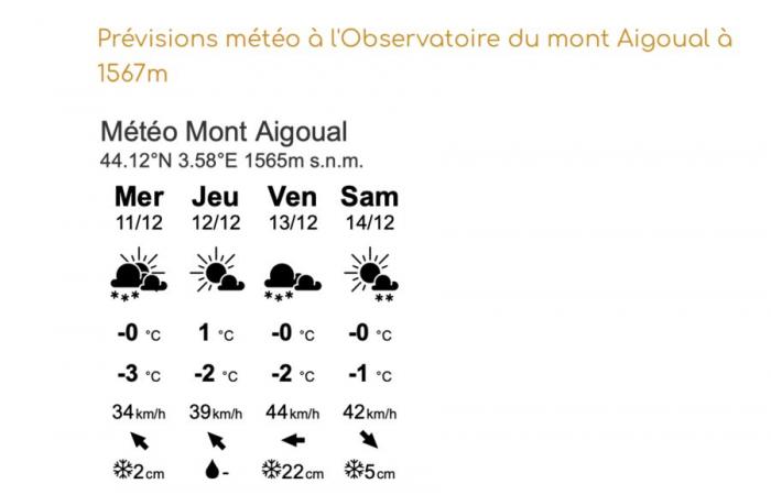 Aigoual in white: snow is settling in the Gard! – News – Gard – Weather – Snow – Mont Aigoual – Ski