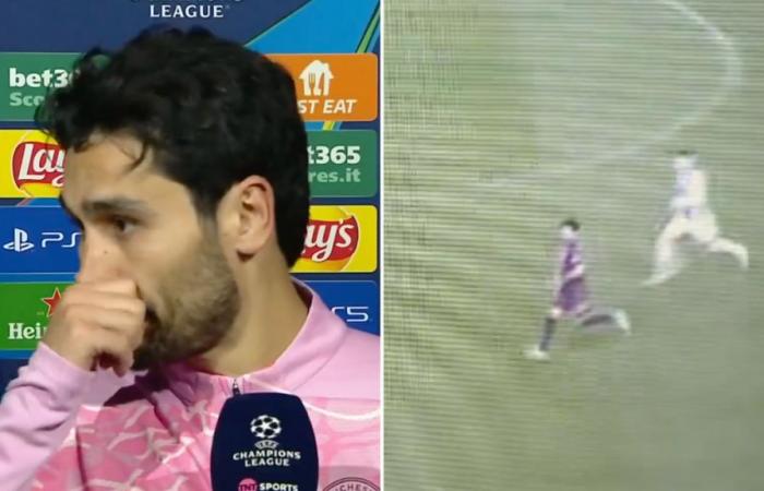 Ilkay Gundogan immediately addresses ‘sad footage’ of his performance during Man City’s defeat to Juventus – Man City