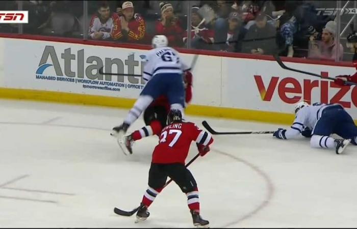 Hit of the year: Max Pacioretty flattens Jack Hughes