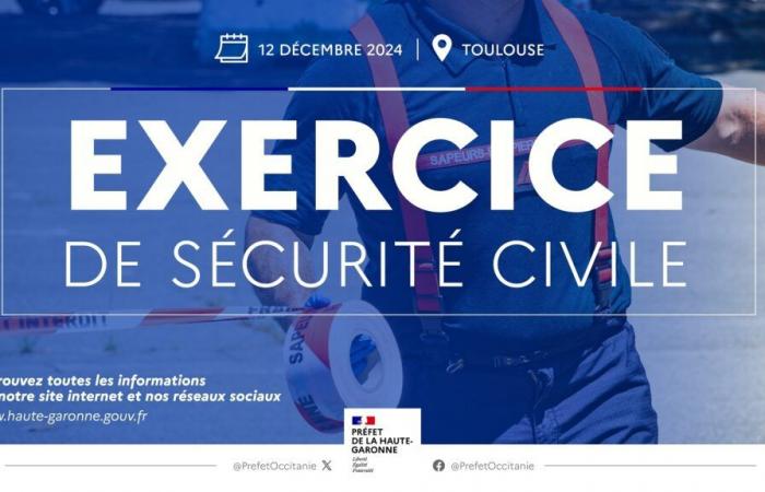 Garonne – Civil security exercise in Toulouse on Thursday December 12, 2024