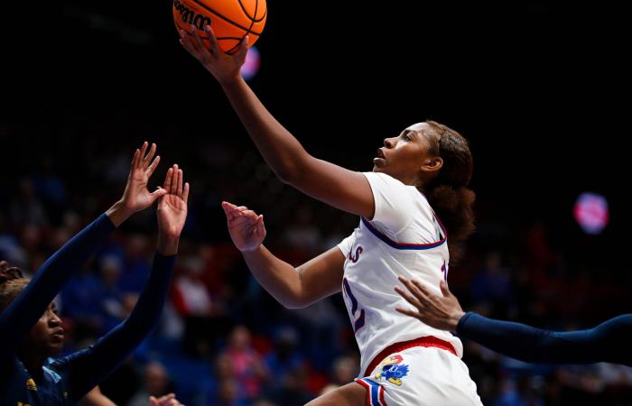 KU women cruise to 9-1 record via 30-point win over KC