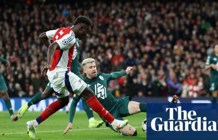 Saka inspires Arsenal to beat Monaco and boost automatic qualification hopes | Champions League