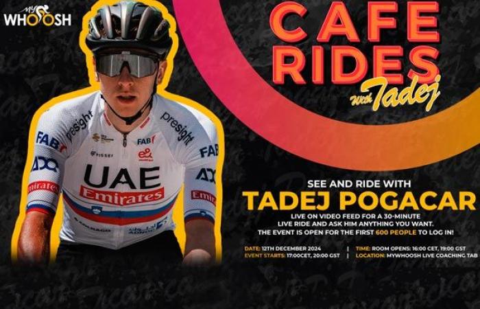 Roll with Tadej Pogačar – Take part in the Exclusive Ride Mywhoosh Coffee