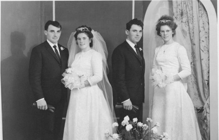 two sisters and two brothers got married 60 years ago in La Grigonnais