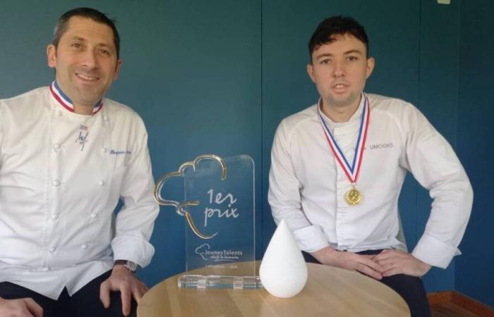 Cook in a starred restaurant in Vendée, Victor Limoge is awarded an award in a national competition