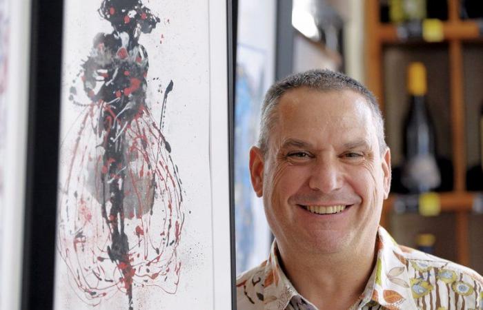 Montpellier resident Rémy Bouscaren exhibits his paintings in Saint-Géniès-des-Mourgues