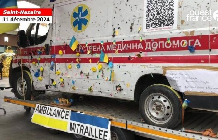 VIDEO. In Saint-Nazaire, the ambulance machine-gunned in Ukraine arouses solidarity