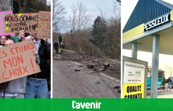 Today’s debrief: 500 students and teachers demonstrate in Namur | A truck ends up in a ditch | Vast fraud, the Pessleux family arrested