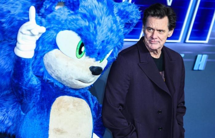 In London, Jim Carrey, Keanu Reeves and Idris Elba let loose on the blue carpet of “Sonic 3”