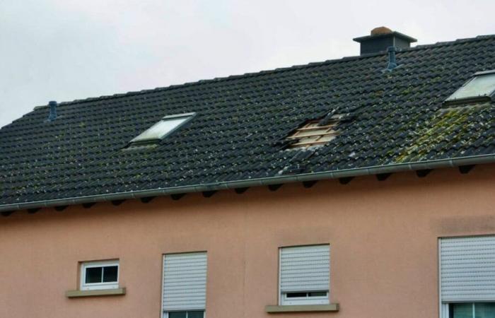 In Luxembourg: The cargo plane lands, part of the roof flies off