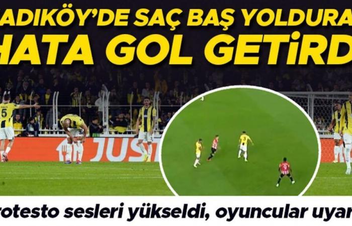 A shocking mistake from Samet Akaydin in the Fenerbahçe – Athletic match! Protest voices rose, players warned fans