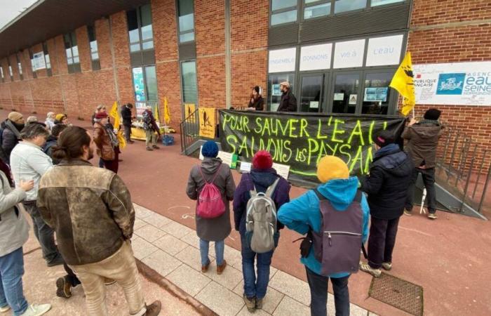 Rouen: the Peasant Confederation defends the Water Agency, targeted by the FNSEA and Young Farmers