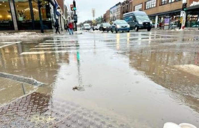 The new anti-slush intersections in Montreal: first successful test