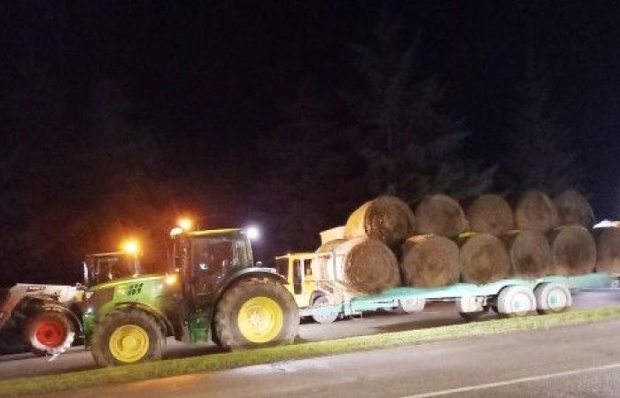 Blocking the RN124 at the Saint-Cricq roundabout towards Toulouse by “a wall of idiots”