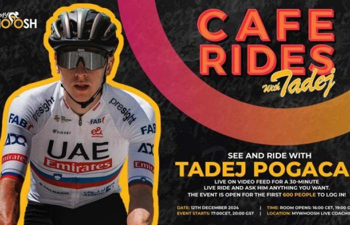 Roll with Tadej Pogačar – Take part in the Exclusive Ride Mywhoosh Coffee