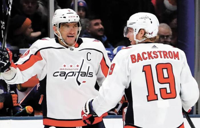 Ovechkin and Backstrom reunited on the ice