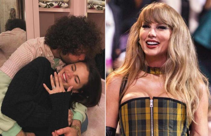 Taylor Swift Reacts to Selena Gomez and Benny Blanco Engagement News