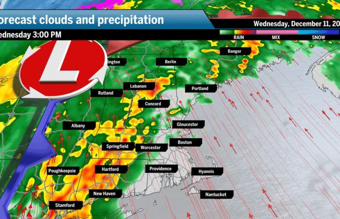 New England rainfall totals from storm as flooding persists