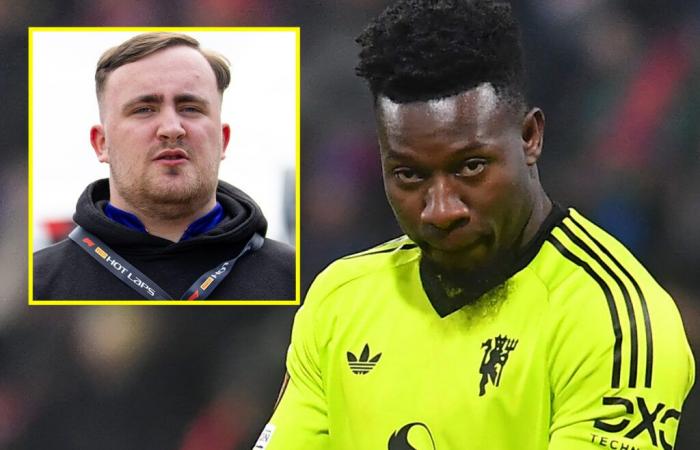 Luke Littler makes three-word plea to Man United after Andre Onana howler gifts opponents goal