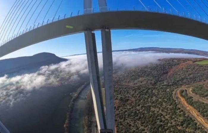 VIDEO. A stack of the Millau Viaduct crossed in a wingsuit