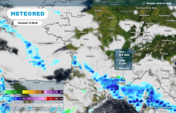 our maps indicate the return of rainy weather in certain regions of France! Where will it rain?