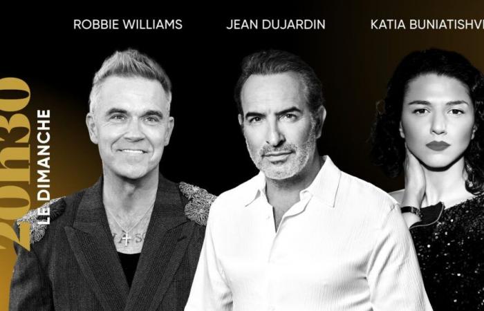 “8:30 p.m. on Sunday”. With Robbie Williams, Jean Dujardin and Khatia Buniatishvili