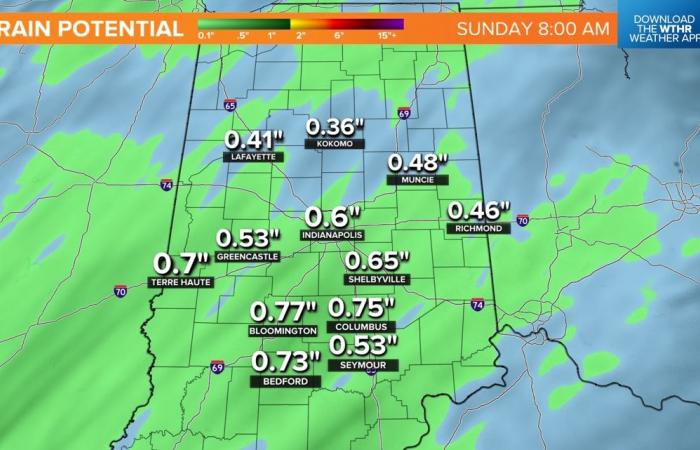 Weekend rain timeline, how much to expect