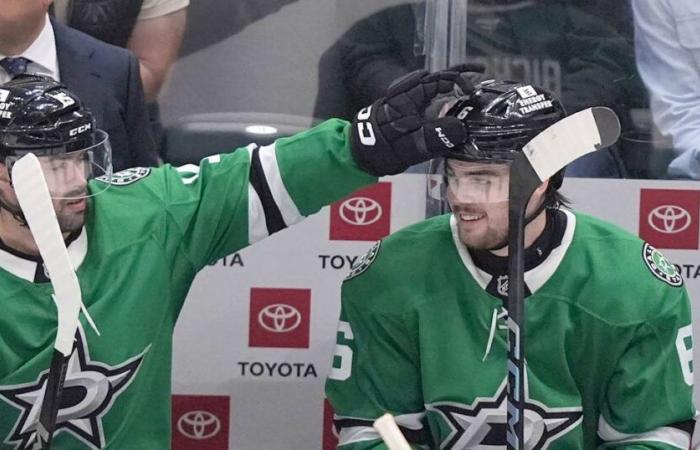 Bichsel scores in his NHL debut for Dallas, but loses to Nashville