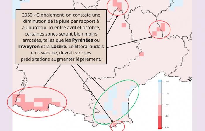 MAP. Precipitation, temperatures, seasons… this is what the climate in the Occitanie region will look like in the 2030s, 2050s and 2100s