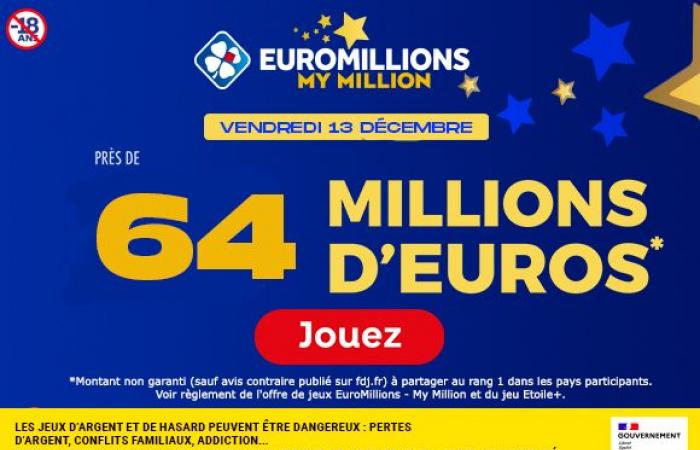 EuroMillions Friday December 13, 2024: 63 million euros to be won! – FDJ