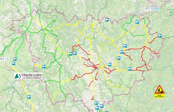 Heavy goods vehicles prohibited on the RN102 and the RN88, from Coubladour to Pradelles