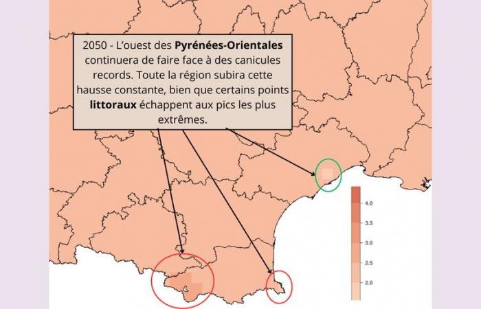 MAP. Precipitation, temperatures, seasons… this is what the climate in the Occitanie region will look like in the 2030s, 2050s and 2100s