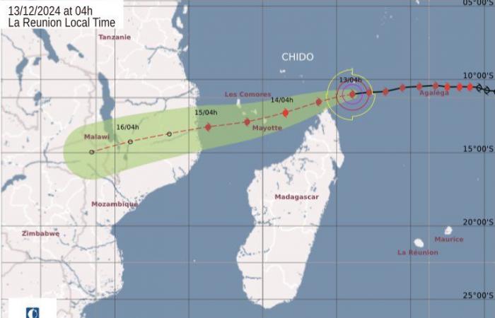 the cyclone season begins in the Indian Ocean 13/12/2024