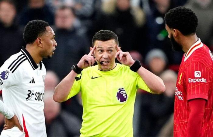 Who is Liverpool vs Fulham referee Tony Harrington after three controversial red card and VAR calls