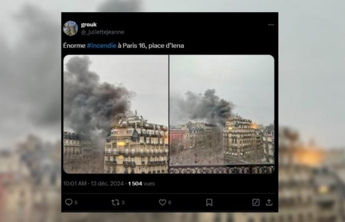 a fire breaks out in a building in the 16th arrondissement, the avenue closed until this evening